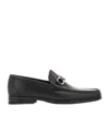 Ferragamo Salvatore  Men Dark Brown Leather Grandioso Loafers In Black