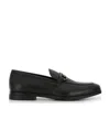 Ferragamo Gancini Horsebit Loafer In Black