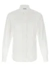 Ferragamo Jacquard Shirt Featuring Gancini Pattern In White