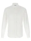Ferragamo Jacquard Shirt Featuring Gancini Pattern In White