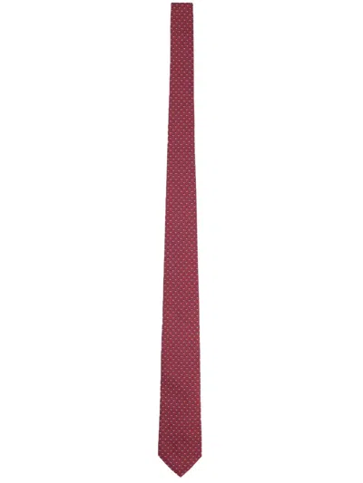 Ferragamo Red Signature Pattern Tie
