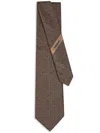 Ferragamo Gancini Jacquard Tie In Grey