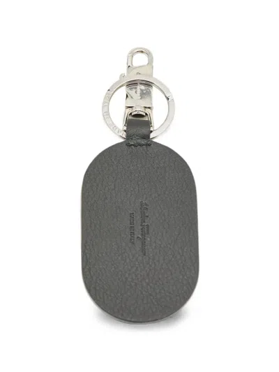 Pre-owned Ferragamo Gancini Key Chain In Black