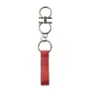 Ferragamo Gancini Key Ring In Red