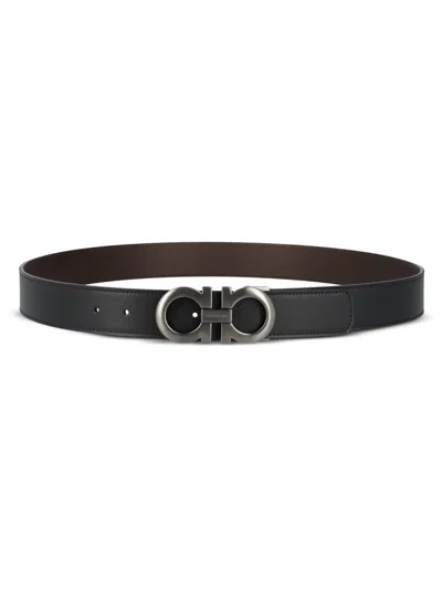 FERRAGAMO GANCINI LEATHER BELT