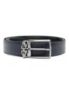 Ferragamo Square Anim Midnight Dark Blue Belt In Blue