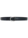 FERRAGAMO GANCINI LEATHER BELT