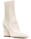 Ferragamo Gancini Leather Bootie In Multi