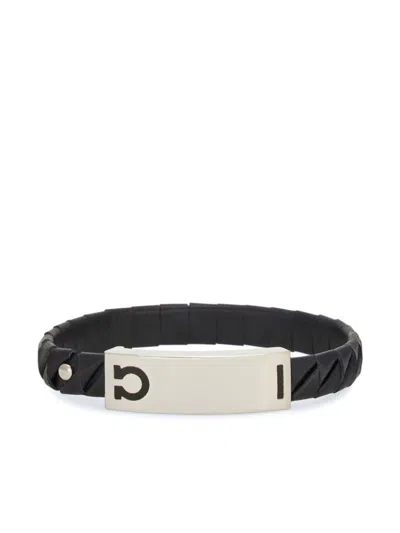 FERRAGAMO GANCINI LEATHER BRACELET
