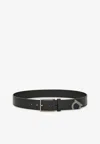 Ferragamo Gancini Belt In Black