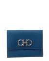 Ferragamo Gancini Leather Card Holder