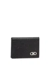 Ferragamo Gancini Credit Card Holder In Black