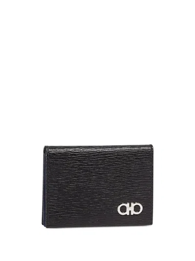 Ferragamo Gancini Credit Card Holder In Black