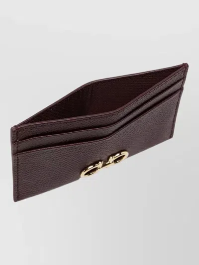 Ferragamo Gancini Leather Card Holder Keyring