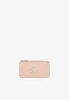 Ferragamo Signature Gancini Credit Card Holder In Pink