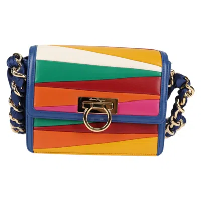 Pre-owned Ferragamo Gancini Leather Clutch Bag () In Multi