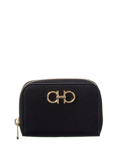 FERRAGAMO FERRAGAMO GANCINI LEATHER COIN PURSE