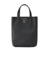 Ferragamo Black Leather Travel Handbag In Black