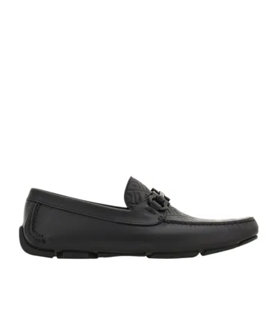 FERRAGAMO GANCINI LEATHER DRIVING SHOES