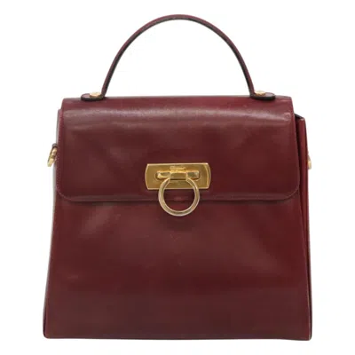 Pre-owned Ferragamo Gancini Leather Handbag ()