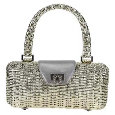 Pre-owned Ferragamo Gancini Leather Handbag () In Gold
