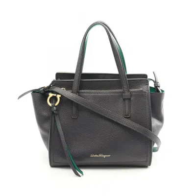 Pre-owned Ferragamo Gancini Leather Handbag () In Multi