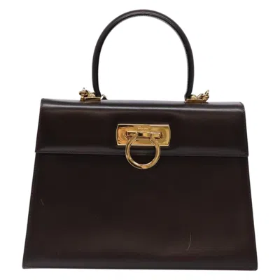 Pre-owned Ferragamo Gancini Leather Handbag () In Multi