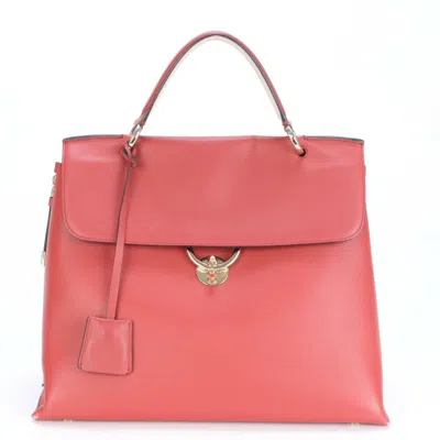 Pre-owned Ferragamo Gancini Leather Handbag Tote Bag ()