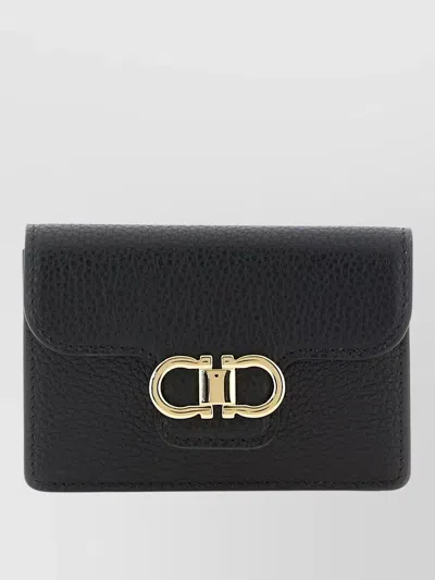 Ferragamo Gancini Leather Keyring And Key Holder