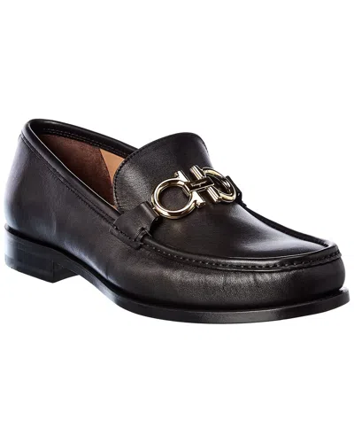 FERRAGAMO FERRAGAMO GANCINI LEATHER LOAFER