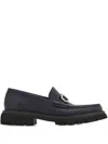 Ferragamo Gancini Leather Loafers
