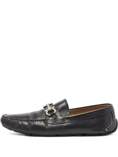 Pre-owned Ferragamo Gancini Leather Loafers