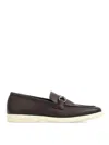 Ferragamo Gancini Decorative Loafers In Beige