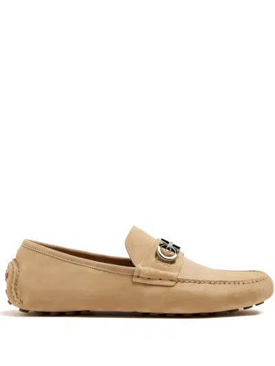 FERRAGAMO GANCINI LEATHER LOAFERS
