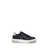 Ferragamo Gancini Leather Sneakers In Blue