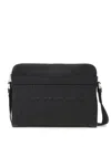 FERRAGAMO GANCINI LEATHER MESSENGER BAG