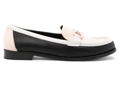 Pre-owned Ferragamo Gancini Leather Moccasin Loafers (women's) Sneakers In Black