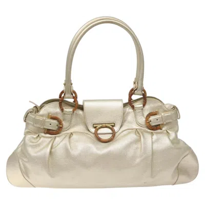 Pre-owned Ferragamo Gancini Leather Shoulder Bag ()