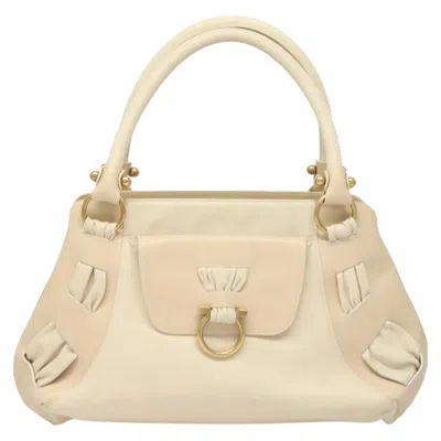 Pre-owned Ferragamo Gancini Leather Shoulder Bag ()
