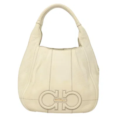 Pre-owned Ferragamo Gancini Leather Shoulder Bag ()