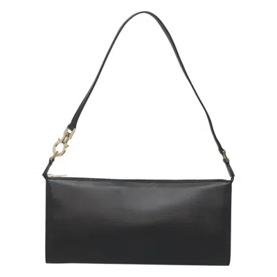 Pre-owned Ferragamo Gancini Leather Shoulder Bag ()