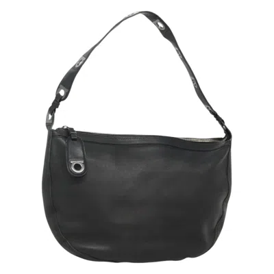 Pre-owned Ferragamo Gancini Leather Shoulder Bag ()