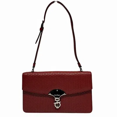 Pre-owned Ferragamo Gancini Leather Shoulder Bag () In Multi
