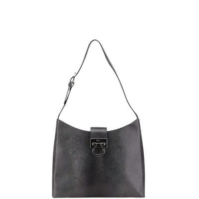 Pre-owned Ferragamo Gancini Leather Shoulder Bag () In Multi