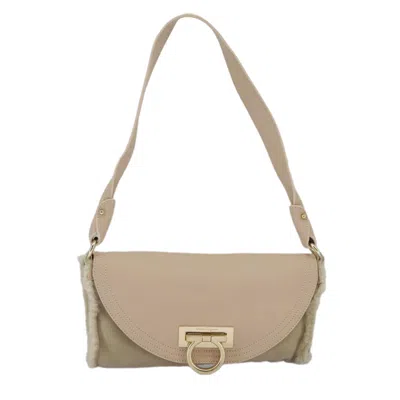 Pre-owned Ferragamo Gancini Leather Shoulder Bag () In Pink