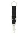 Ferragamo Gancini Leather Strap Keyring In Multi