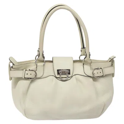 Pre-owned Ferragamo Gancini Leather Tote Bag ()