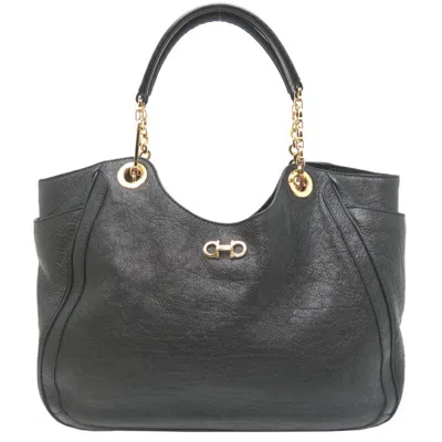 Pre-owned Ferragamo Gancini Leather Tote Bag ()