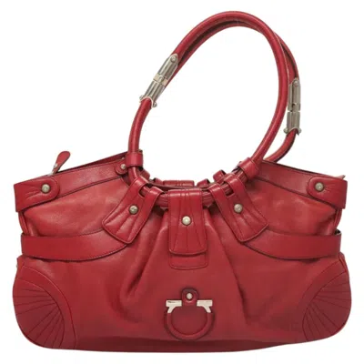 Pre-owned Ferragamo Gancini Leather Tote Bag ()