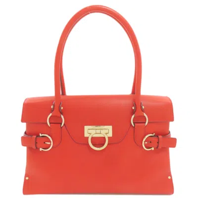 Pre-owned Ferragamo Gancini Leather Tote Bag () In Multi